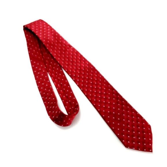 Perry Ellis Portfolio Silk Tie Woven Skinny Geometric‎ - Picture 6 of 6